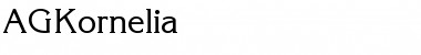 Download AGKornelia Normal Font Title Preview