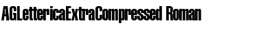 Download AGLettericaExtraCompressed Roman Font Title Preview