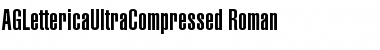 Download AGLettericaUltraCompressed Roman Font Title Preview