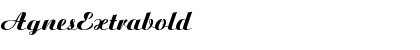 Download AgnesExtrabold Regular Font Title Preview