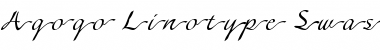 Download Agogo Linotype Swash One Regular Font Title Preview