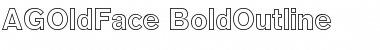 Download AGOldFace BoldOutline Font Title Preview