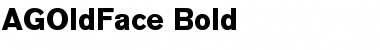 Download AGOldFace Bold Font Title Preview