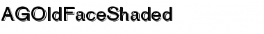 Download AGOldFaceShaded Roman Font Title Preview