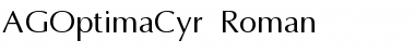 Download AGOptimaCyr Roman Font Title Preview
