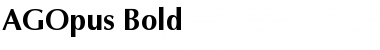 Download AGOpus Bold Font Title Preview