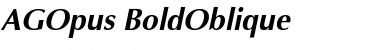 Download AGOpus BoldOblique Font Title Preview
