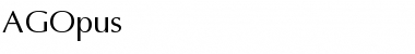 Download AGOpus Normal Font Title Preview