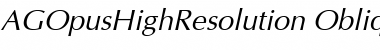 Download AGOpusHighResolution Oblique Font Title Preview