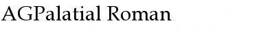 Download AGPalatial Roman Font Title Preview