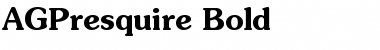 Download AGPresquire Bold Font Title Preview