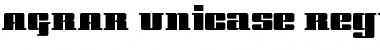 Download AGRAR Unicase Regular Font Title Preview