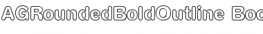 Download AGRoundedBoldOutline-Book Book Font Title Preview