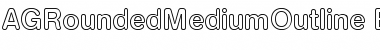 Download AGRoundedMediumOutline-Book Book Font Title Preview