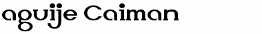 Download aguije Caiman Regular Font Title Preview
