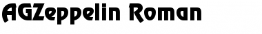 Download AGZeppelin Roman Font Title Preview