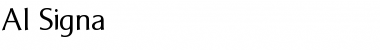 Download AI Signa Medium Font Title Preview