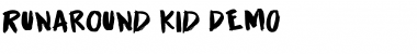 Download Runaround Kid DEMO Regular Font Title Preview