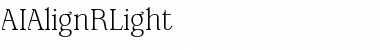Download AIAlign Regular Font Title Preview