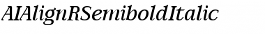 Download AIAlign Italic Font Title Preview