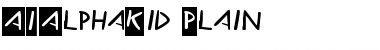 Download AIAlphaKid Plain Font Title Preview