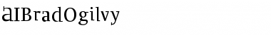 Download AIBradOgilvy Regular Font Title Preview