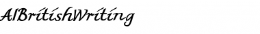 Download AIBritishWriting Medium Font Title Preview