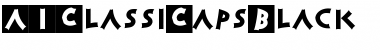 Download AIClassiCapsBlack Regular Font Title Preview