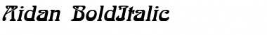 Download Aidan BoldItalic Font Title Preview