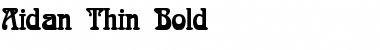 Download Aidan Thin Bold Font Title Preview