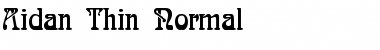 Download Aidan Thin Normal Font Title Preview