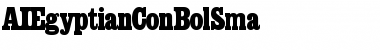 Download AIEgyptianConBolSma Regular Font Title Preview
