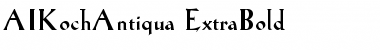 Download AIKochAntiqua-ExtraBold Extra Bold Font Title Preview