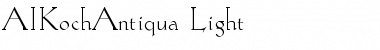Download AIKochAntiqua-Light Light Font Title Preview