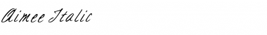 Download Aimee Italic Font Title Preview