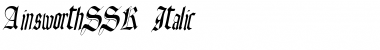 Download AinsworthSSK Italic Font Title Preview