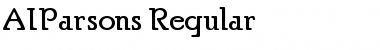 Download AIParsons Regular Font Title Preview