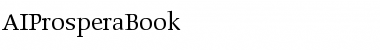 Download AIProsperaBook Regular Font Title Preview