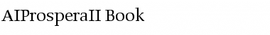 Download AIProsperaII Book Font Title Preview