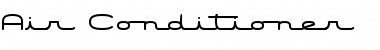 Download Air Conditioner Regular Font Title Preview