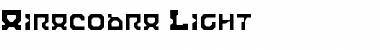 Download Airacobra Light Light Font Title Preview