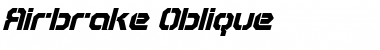 Download Airbrake Oblique Font Title Preview