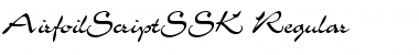 Download AirfoilScriptSSK Regular Font