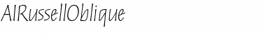 Download AIRussellOblique Italic Font Title Preview