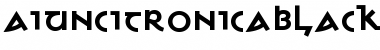 Download AIUnciTronicaBlack Regular Font Title Preview