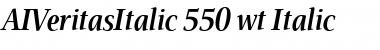Download AIVeritasItalic Regular Font Title Preview