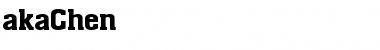 Download akaChen Regular Font Title Preview