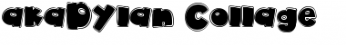Download akaDylan Collage Regular Font Title Preview