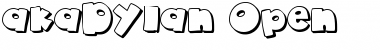 Download akaDylan Open Regular Font Title Preview