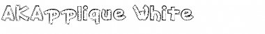 Download AKApplique White Regular Font Title Preview